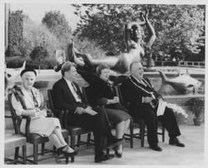 Showalter Fountain dedication, 1961