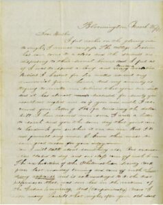 Letter to Homer's brother Maro dated March 26, 1845.