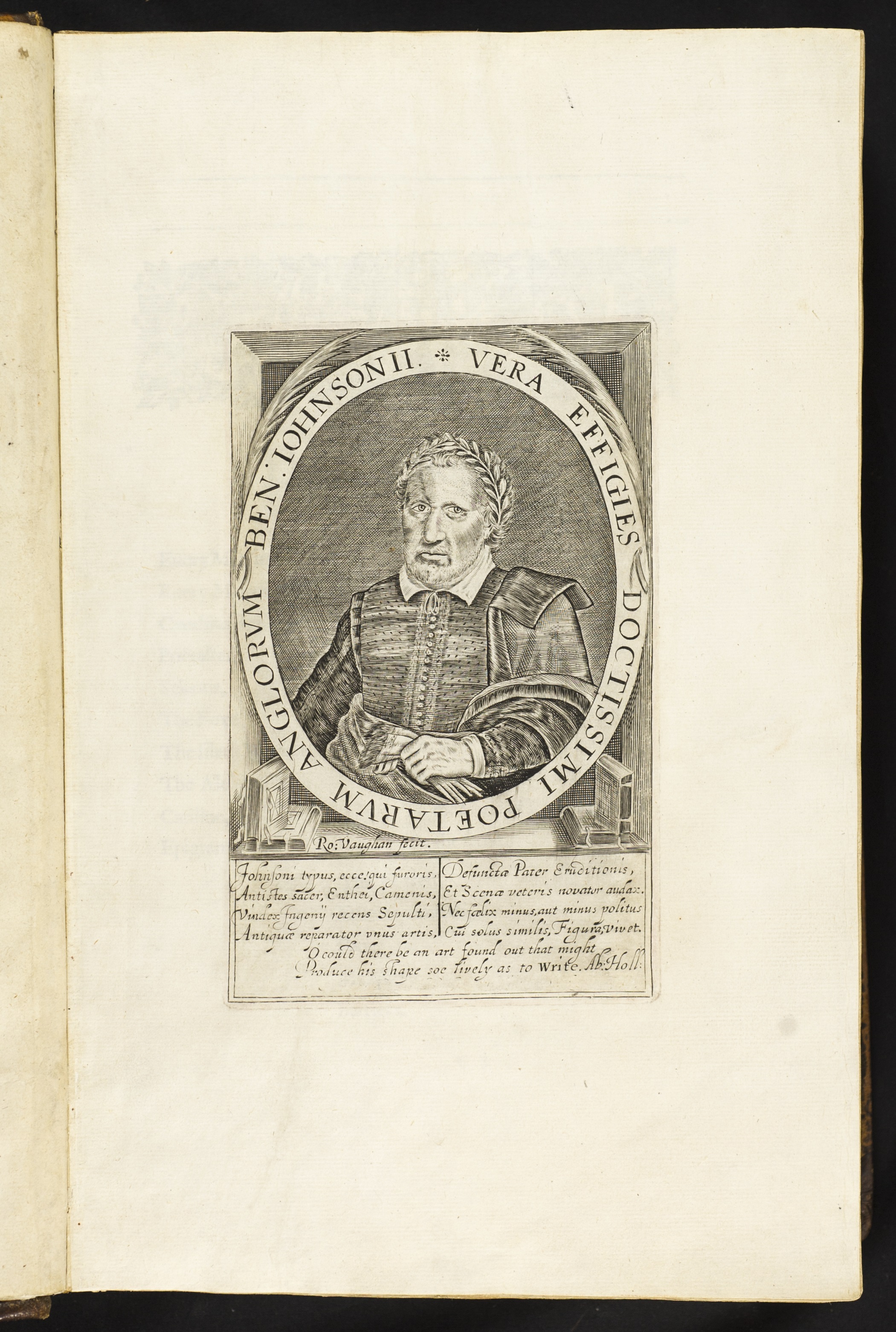 Engraved portrait of Ben Jonson