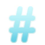 Twitter hashtag symbol