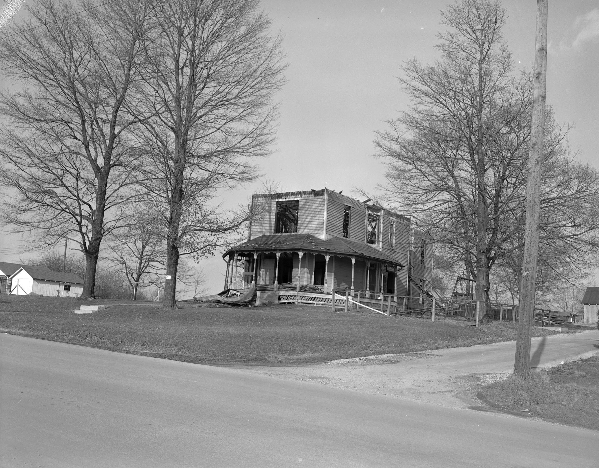 The "Pest House" facing dismantling in 1957