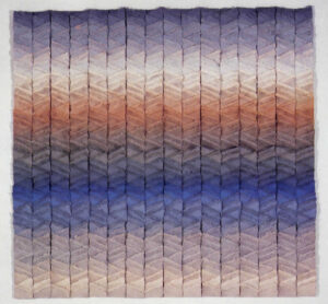Joan Sterrenburg, Colorado Strata, 1982. Dyed handmade rag paper, 70 x 72 x 2 in.
