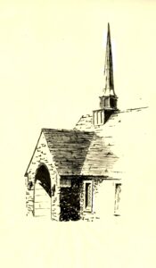 Sketch of a church entrance. 