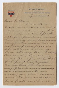 Goff's Letter Home