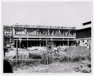 A new dormitory under construction.