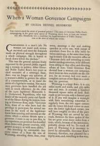 Article in Scribner's Magazine, vol. 84, no. 1, July, 1928