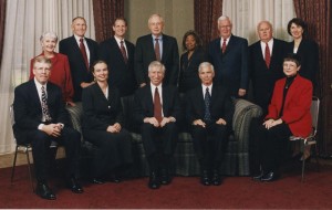 Brand with the Board of Trustees and IU Administrators