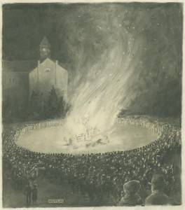 1922 Memorial Fund bonfire.
