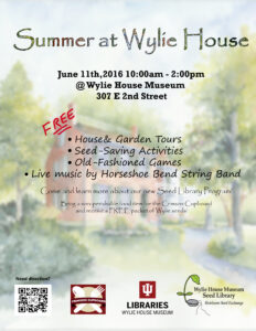 Summer at Wylie House Flyerx2