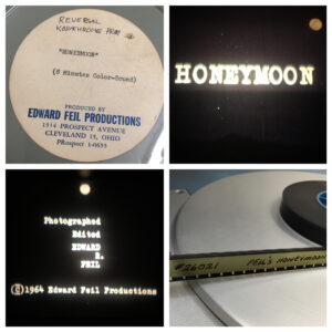 Original can, screen shots and tail of "Honeymoon."