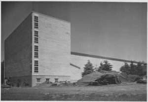 Construction on East Hall in 1948.