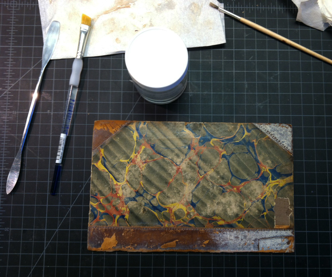 Front cover of DeBeck's book, with tape adhesive residue partly removed