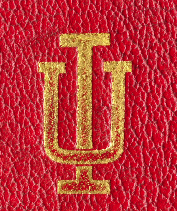 The IU Trident Logo on the 1914 Red Book Cover