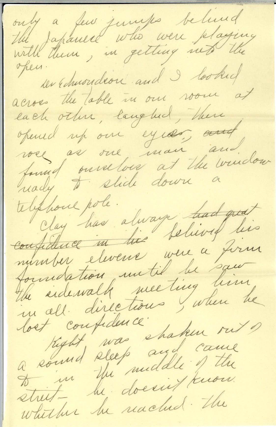 Scan of page 3 of Edna Hatfield's April 30, 1922 letter to Frank R. Elliot - written in cursive handwriting. 