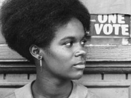 Image of a woman from the documentary Freedom Summer (Civil Rights Movement)  trying to vote