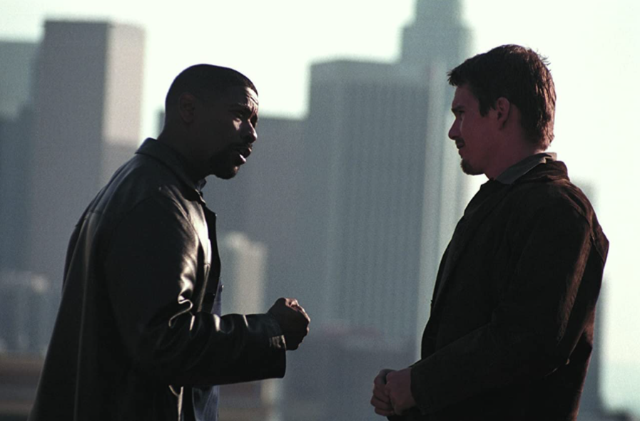 Still image of two undercover policemen from the movie Training Day