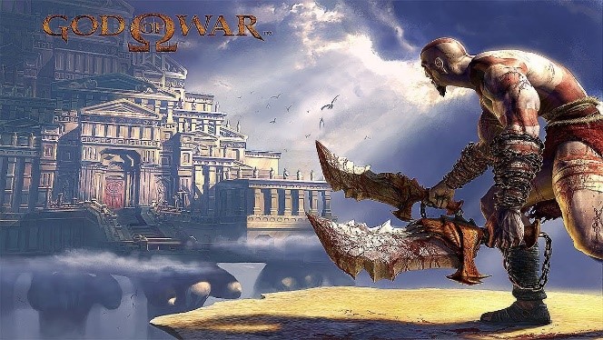 still image from the video game, God of War