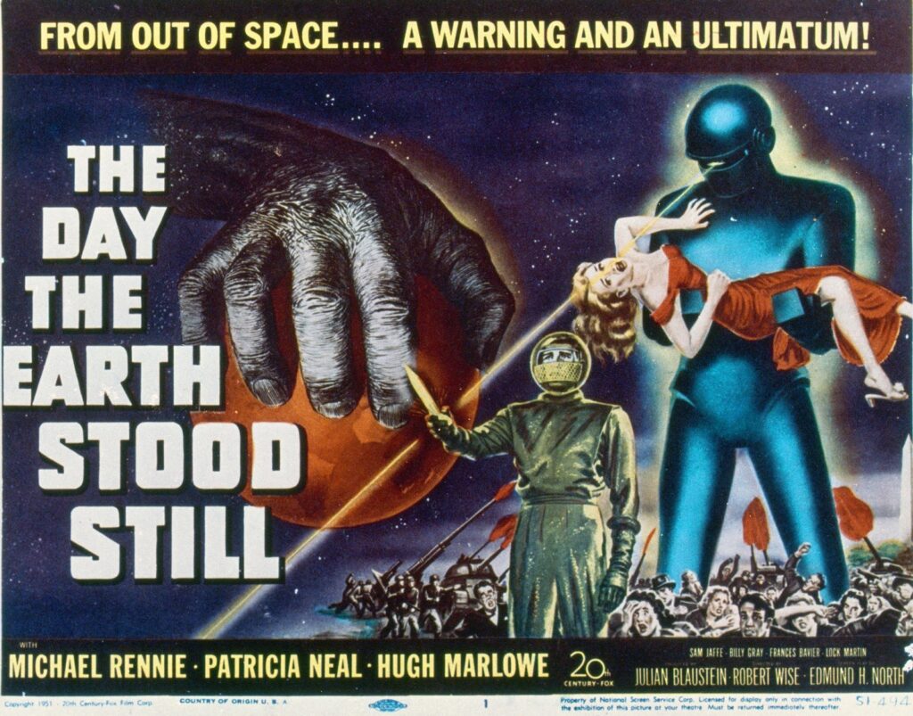 film poster for the movie The Day the Earth Stood Still