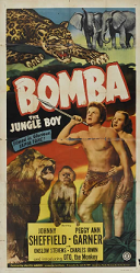 film poster for the movie, Bomba, the Jungle boy