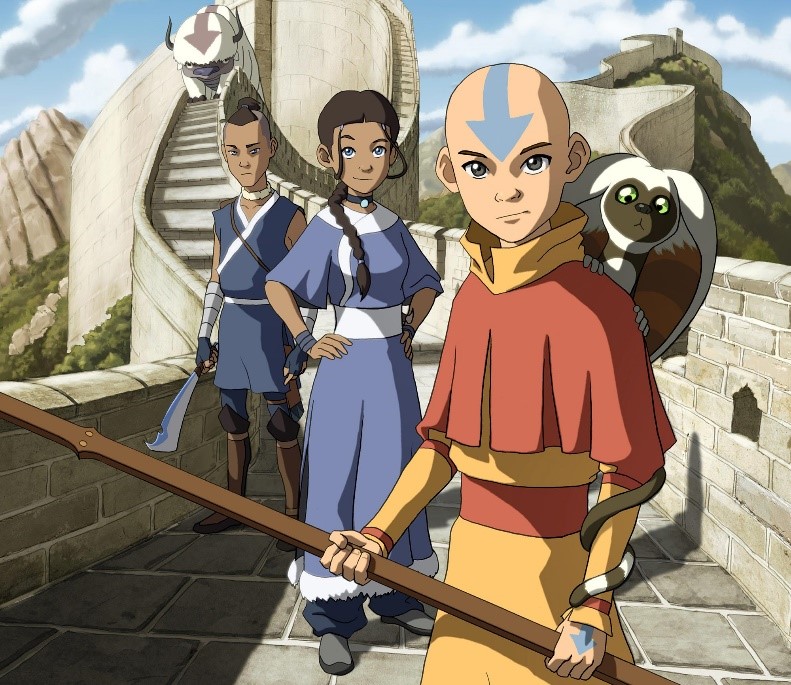 still image from animated show, Avatar: the last airbender