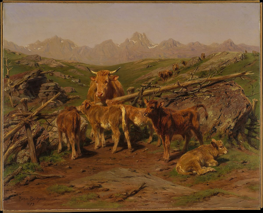 Portrait of Weaning the Calves, 1879, Rosa Bonheur. 