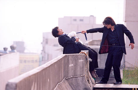 promotional film image from the movie Oldboy