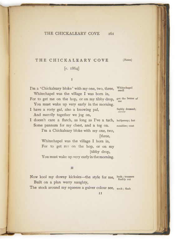 Page view of the poem, The Chickaleary Cove, circa 1864.